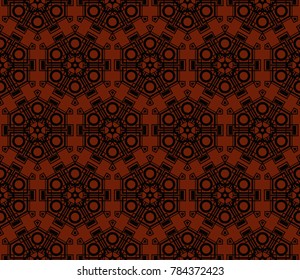 Hipster background. Geometric seamless pattern. Vector.