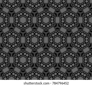 Hipster background. Geometric seamless pattern. Vector.