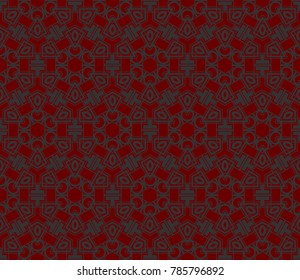 Hipster background. Geometric seamless pattern. Vector.