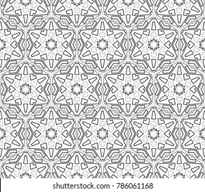 Hipster background. Geometric seamless pattern. Vector.