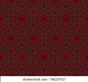 Hipster background. Geometric seamless pattern. Vector.