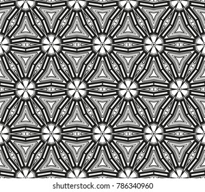 Hipster background. Geometric seamless pattern. Vector.