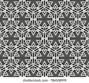 Hipster background. Geometric seamless pattern. Vector.