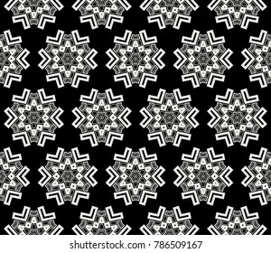 Hipster background. Geometric seamless pattern. Vector.