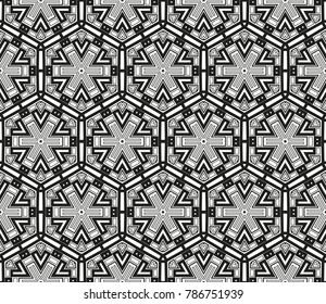 Hipster background. Geometric seamless pattern. Vector.