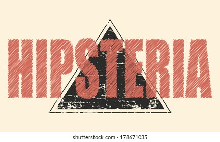 hipster background, illustration vector format