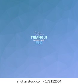 Hipster background made of triangles. Retro label design. Square composition with geometric shapes, color flow effect.