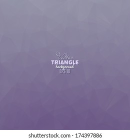 Hipster background made of triangles. Retro label design. Square composition with geometric shapes, color flow effect.