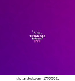 Hipster background made of triangles. Retro label design. Square composition with geometric shapes, color flow effect.