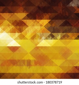 Hipster background made of triangles. Retro label design. Square composition with geometric shapes, color flow effect.