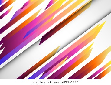 Hipster background of multicolored lines - abstract vector.