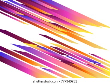 Hipster background of multicolored lines - vector.