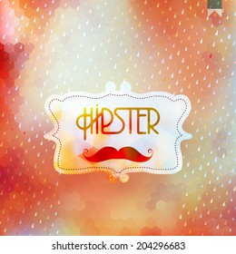 Hipster background on geometric shapes. And also includes EPS 10 vector