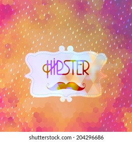 Hipster background on geometric shapes. And also includes EPS 10 vector