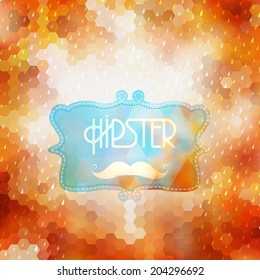 Hipster background on geometric shapes. And also includes EPS 10 vector