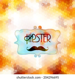 Hipster background on geometric shapes. And also includes EPS 10 vector