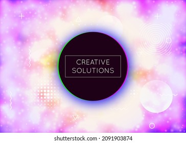 Hipster Background. Purple Magic Texture. Minimalist Presentation. Dynamic Flyer. Liquid Pattern. Round Vector. Science Dots. Retro Fluorescent Elements. Violet Hipster Background