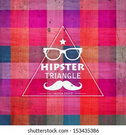 Hipster background. Vector illustration.