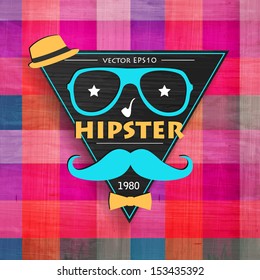 Hipster background. Vector illustration.