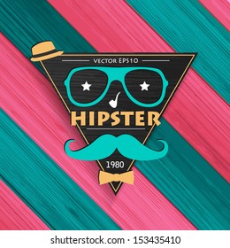 Fondo Hipster. Ilustración vectorial.