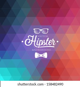 Hipster background. Vector illustration.