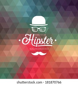 Hipster background. Vector illustration.