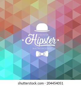 Hipster background. Vector illustration.