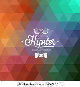 Hipster background. Vector illustration.