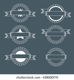 hipster badge icon vector flat app illustration stock