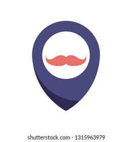 Hipster barbershop badge