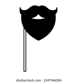 hipster beard accessory in stick