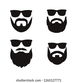 Hipster beard icon