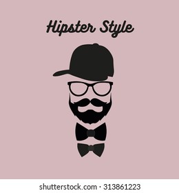 Hipster bearded man 