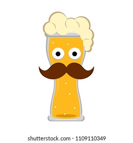 Hipster beer character