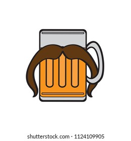 Hipster beer icon