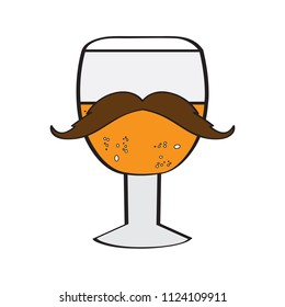 Hipster beer icon