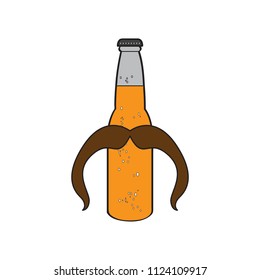 Hipster beer icon