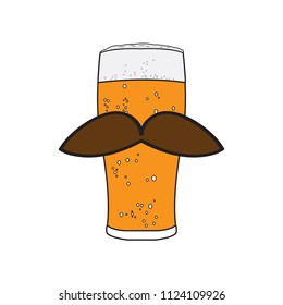 Hipster beer icon
