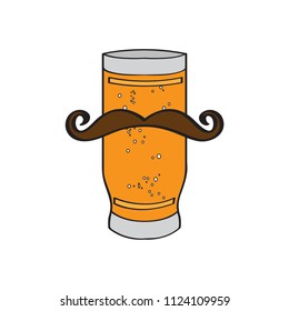 Hipster beer icon