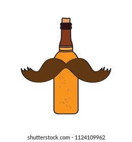 Hipster beer icon