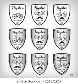 Hipster bicycle sign