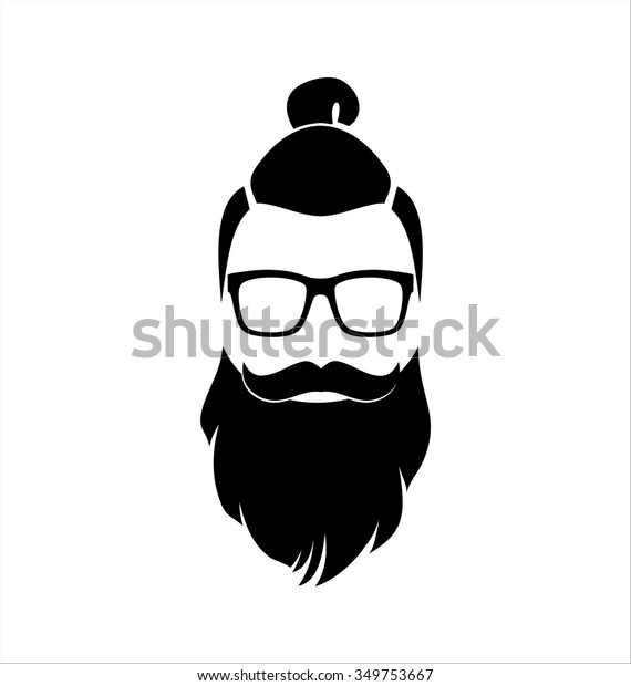 Hipster\
Black and White. Monocle. Man Bun\
Hairstyle.