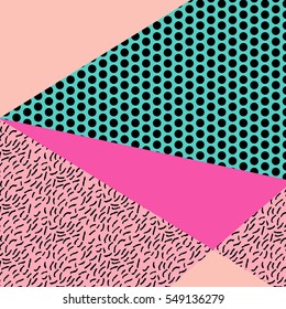 Hipster boho chic background with geometric texture. Minimal creative printable journaling card, art print, design for banner, poster, flyer