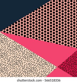 Hipster boho chic background geometric texture. Valentine day romantic minimal creative printable journaling card, art print, design for banner, poster, flyer