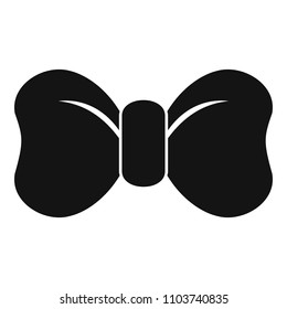 Hipster bow tie icon. Simple illustration of hipster bow tie vector icon for web design isolated on white background