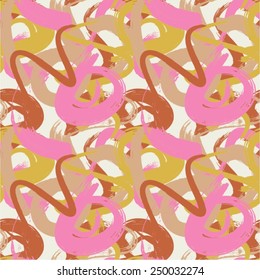 Hipster Brush Pattern Seamless Vector