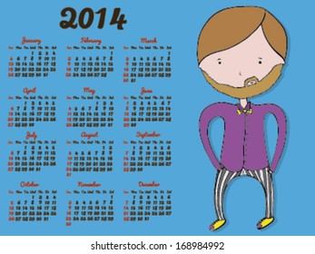 Hipster Calendar 2014