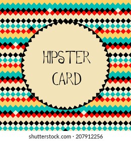 Hipster card template