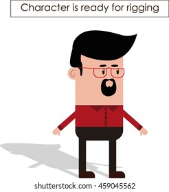 Hipster character