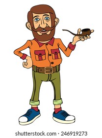 Hipster character design